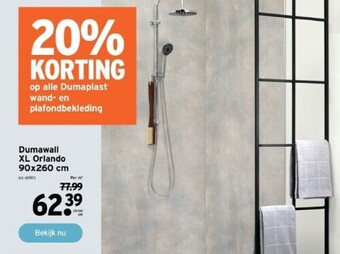 GAMMA Dumawall xl orlando 90x260 cm aanbieding