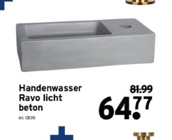 GAMMA Handenwasser ravo licht beton aanbieding