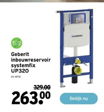 GAMMA Geberit inbouwreservoir systemfix up320 aanbieding