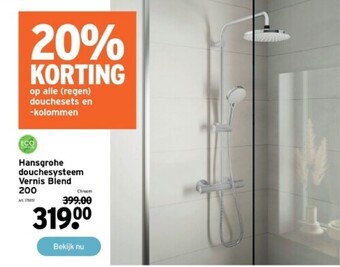GAMMA Hansgrohe douchesysteem vernis blend 200 aanbieding