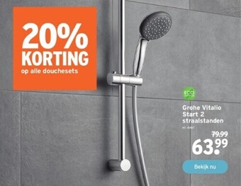 GAMMA Grohe vitalio start 2 straalstanden aanbieding