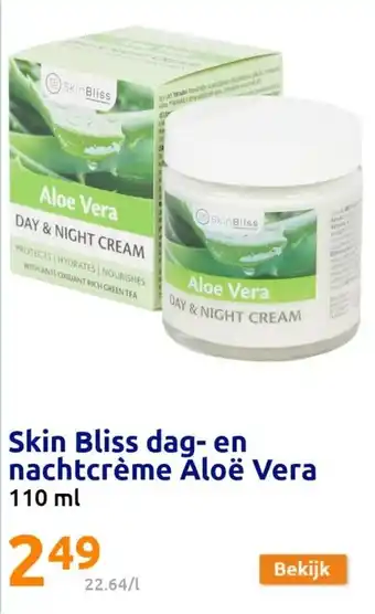Action Skin Bliss dag- en nachtcrème Aloë Vera 110 ml aanbieding
