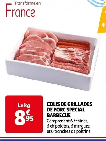 Auchan COLIS DE GRILLADES DE PORC SPÉCIAL BARBECUE aanbieding