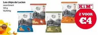 Spar Les chips de Lucien 125 g aanbieding