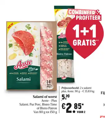Delhaize Salami of worst aanbieding
