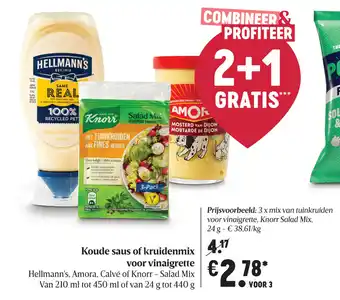 Delhaize Koude saus of kruidenmix voor vinaigrette aanbieding