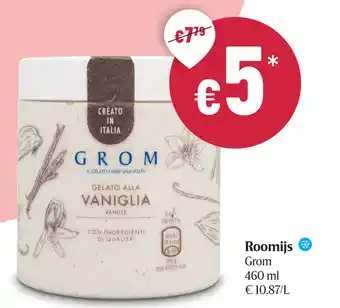 Delhaize Roomijs Grom 460ml aanbieding