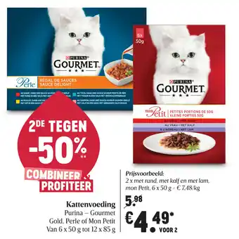 Delhaize Kattenvoeding Purina - Gourmet aanbieding