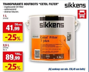 Hubo Transparante houtbeits “cetol filter” 1 l aanbieding