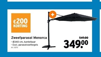 GAMMA Zweefparasol menorca aanbieding