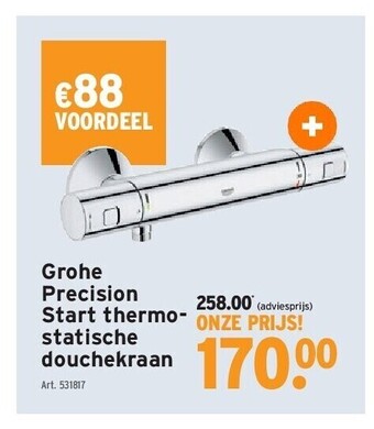 GAMMA Grohe precision start thermostatische douchekraan aanbieding