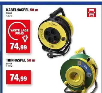 Hubo Kabelhaspel 50m aanbieding