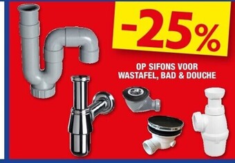 Hubo Op sifons voor wastafel, bad & douche aanbieding
