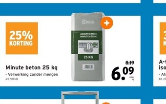 GAMMA Minute beton 25 kg aanbieding