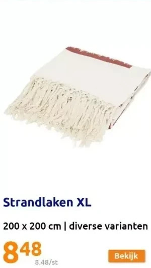Action Strandlaken xl aanbieding