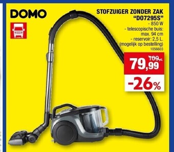 Hubo Stofzuiger zonder zak “do7295s” aanbieding