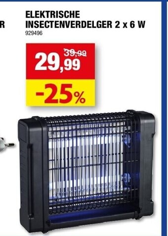 Hubo Elektrische insectenverdelger 2 x 6 w aanbieding