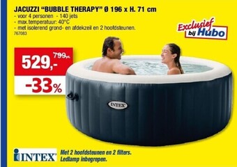 Hubo Jacuzzi “bubble therapy” ø 196 x h. 71 cm aanbieding