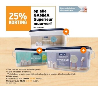 GAMMA Kant-en-klaar 2,5l aanbieding