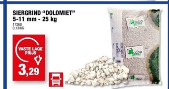 Hubo Siergrind “dolomiet” 5-11 mm - 25 kg aanbieding
