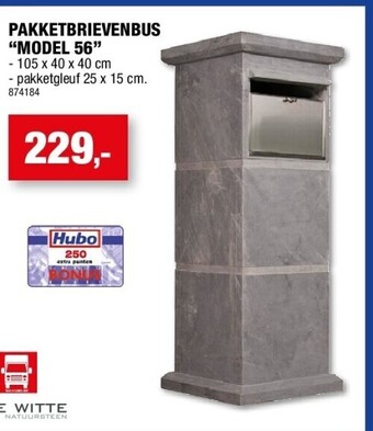 Hubo Pakketbrievenbus “model 56” aanbieding
