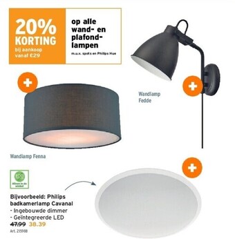 GAMMA Philips badkamerlamp cavanal aanbieding