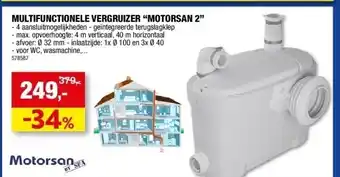Hubo Multifunctionele vergruizer “motorsan 2” aanbieding