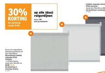GAMMA Gamma rolgordijn 5732 lichtgrijs aanbieding