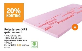 GAMMA Polystyreen xps geëxtrudeerd aanbieding