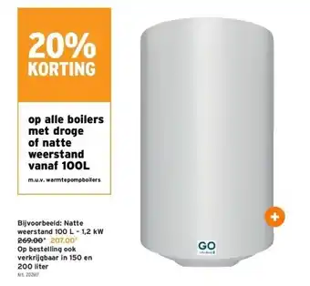 GAMMA Natte weerstand 100 l – 1,2 kw aanbieding