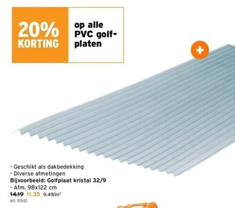 GAMMA Golfplaat kristal 32/9 aanbieding