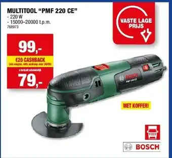 Hubo Multitool “pmf 220 ce” aanbieding