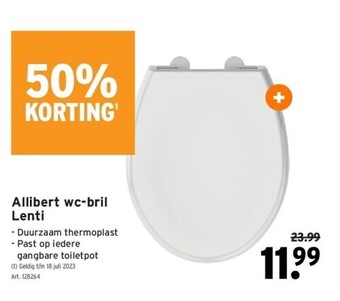 GAMMA Allibert wc-bril lenti aanbieding