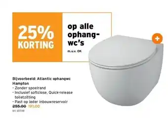 GAMMA Atlantic ophangwc hampton aanbieding