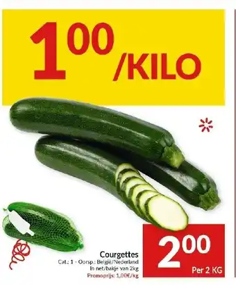 Intermarché Courgettes 2kg aanbieding