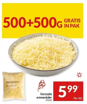 Intermarché Geraspte emmentaler aanbieding
