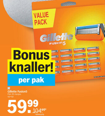 Albert Heijn Gillette fusion5 aanbieding