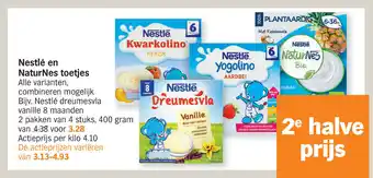 Albert Heijn Nestle en naturnes toetjes aanbieding