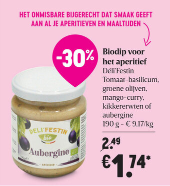 Delhaize Biodip voor het aperitief aanbieding