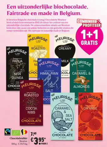 Delhaize Chocoladetablet Meurisse aanbieding