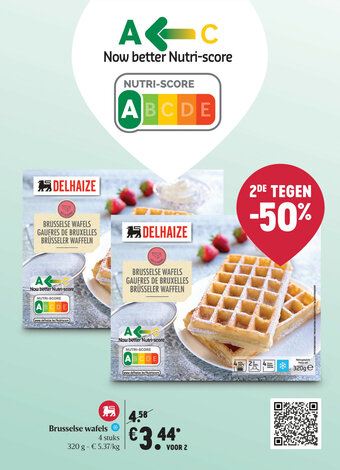 Delhaize Brusselse wafels aanbieding
