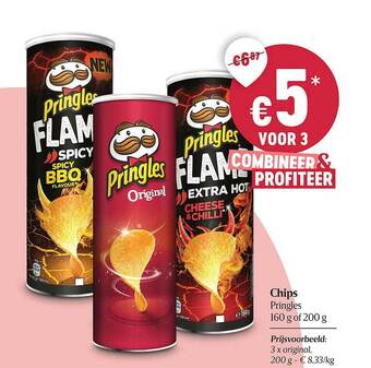 Delhaize Chips Pringles aanbieding