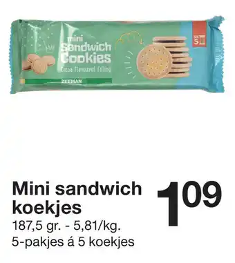 Mini sandwich koekjes