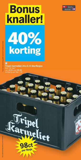 Tripel Karmeliet 24 x 0.33 literflesjes