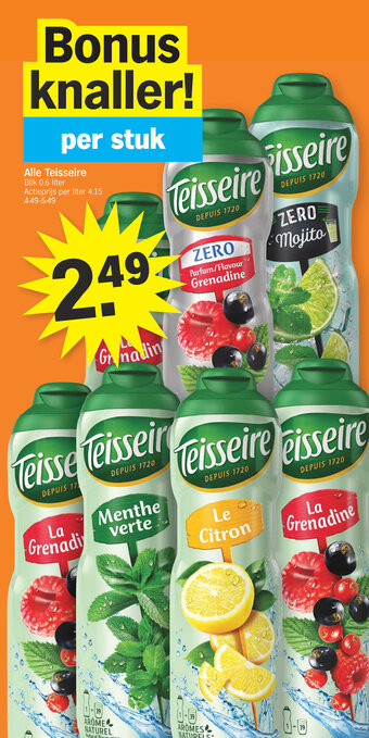 Albert Heijn Alle Teisseire aanbieding