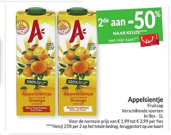 Intermarché Appelsientje aanbieding