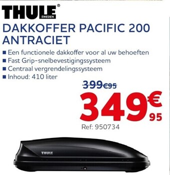 Auto5 Dakkoffer pacific 200 antraciet aanbieding
