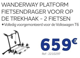 Auto5 Wanderway platform fietsendrager voor op de trekhaak - 2 fietsen aanbieding