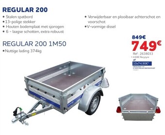 Auto5 Regular 200 1m50 aanbieding