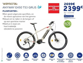Auto5 WayscraL Anyway e450 t53 grijs aanbieding